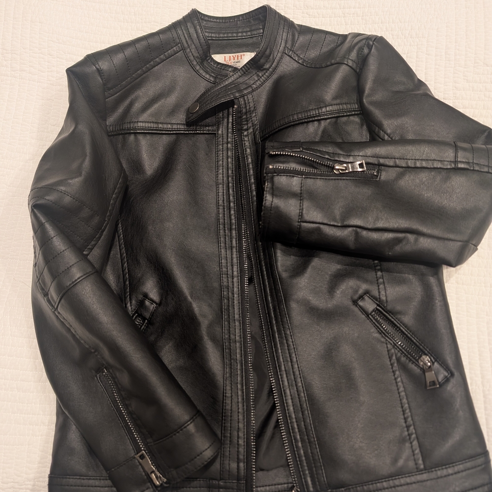 Black Faux Leather Jacket